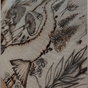 Nature-Inspired Wood Burned Art